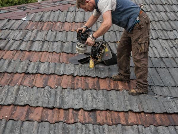 Metal roofing team at work