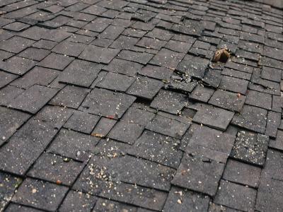 Storm damage restoration work