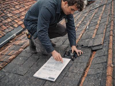 Professional roof inspection